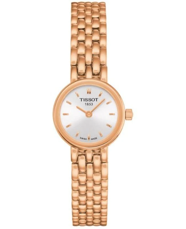 Tissot Lovely Silver Dial Rose Gold Tone Steel Women's Watch T058