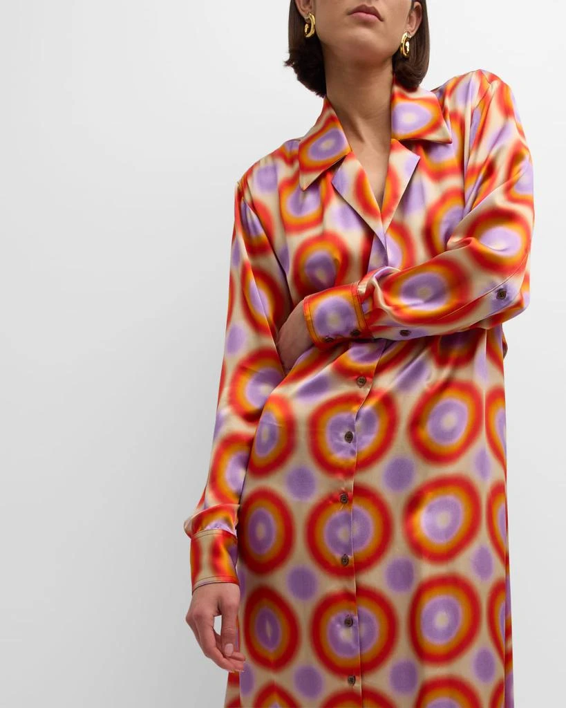chinese dress ladies Pine Long Sleeves Midi Dress – Groovy Mimi main image 1