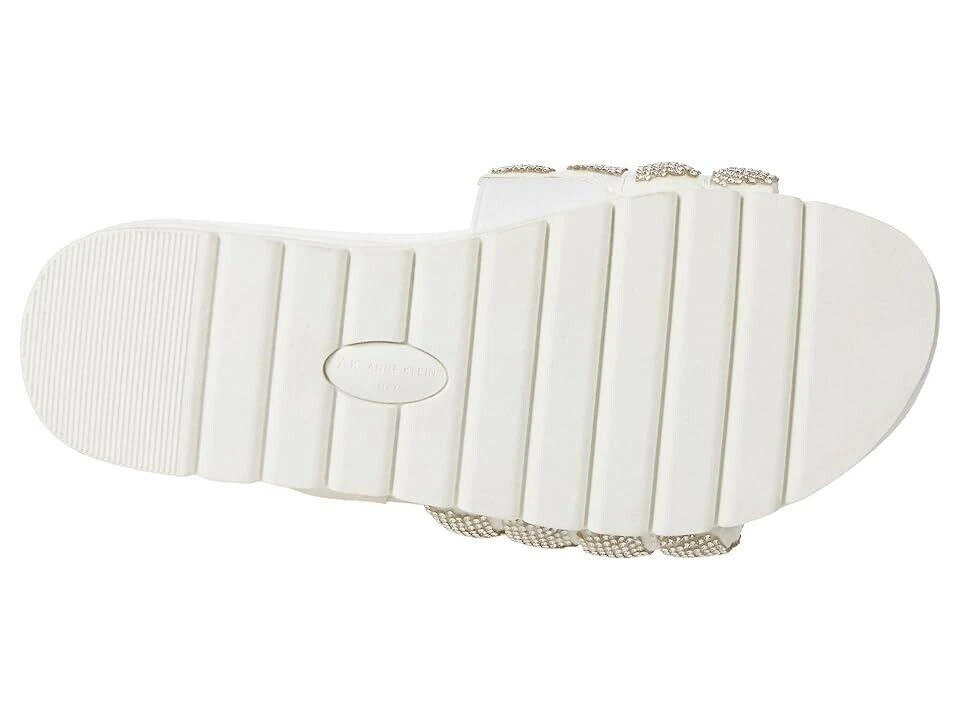 Anne Klein Gloria GLOR01F9-100 Slide Women's US 10 White Slip On Sandals KHD809 5