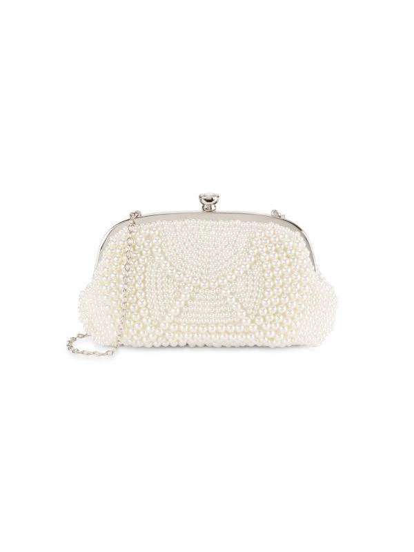 La Regale Faux Pearl Convertible Clutch 1