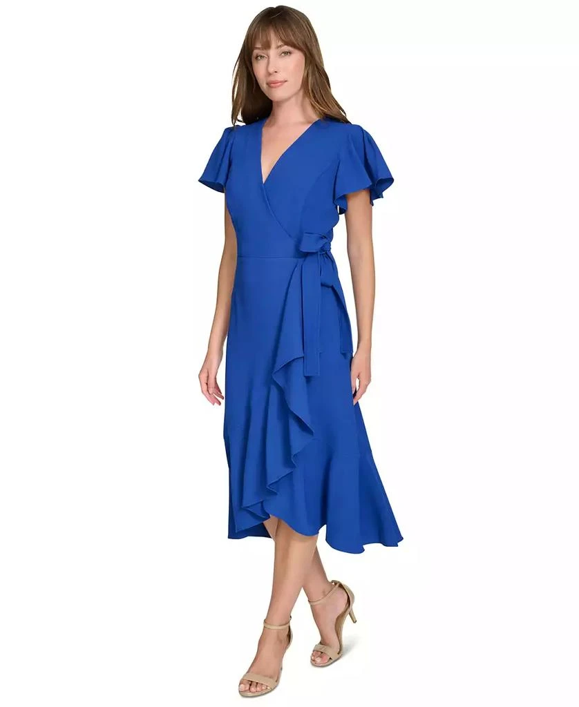 Tommy Hilfiger Women's Flutter-Sleeve Ruffle-Hem Dress 3