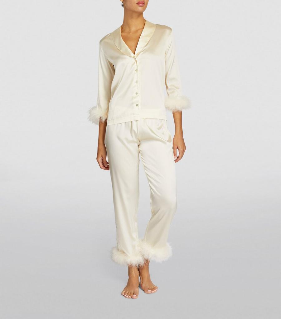 GILDA & PEARL Silk Celeste Pyjama Set