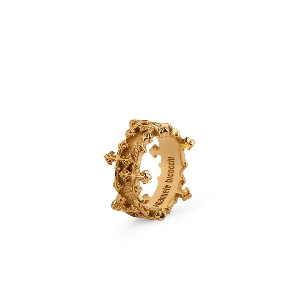 Emanuele Bicocchi Emanuele Bicocchi Avelli Cross Double Band Ring 1