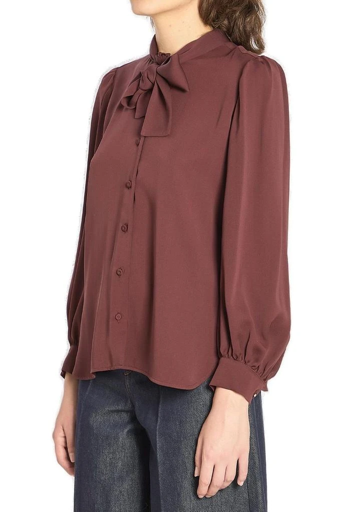 Max Mara Max Mara Melania Tie Detailed Button-Up Shirt 3