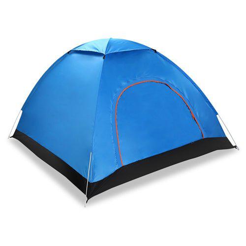 Fresh Fab Finds 4 Persons Camping Waterproof Tent Pop Up Tent Instant Setup Tent Blue