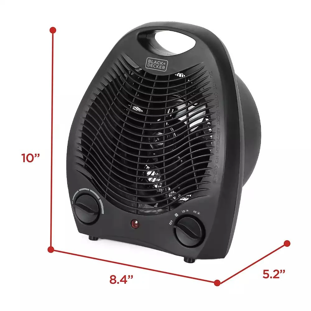 Black & Decker Black and Decker BHD101B 1,500-Watt Personal Desktop Heater, Black 4