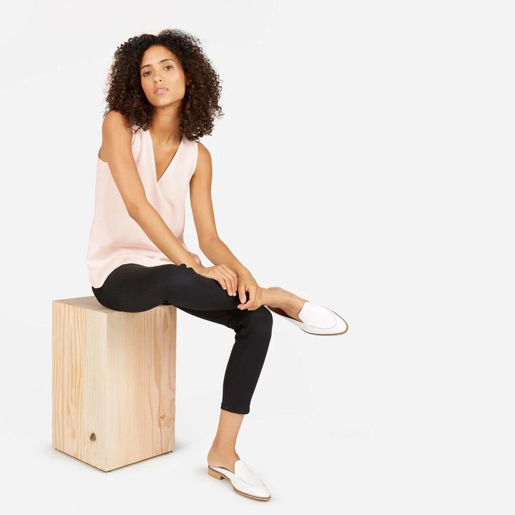 Everlane The Double-Lined Silk V-Neck Tank 3