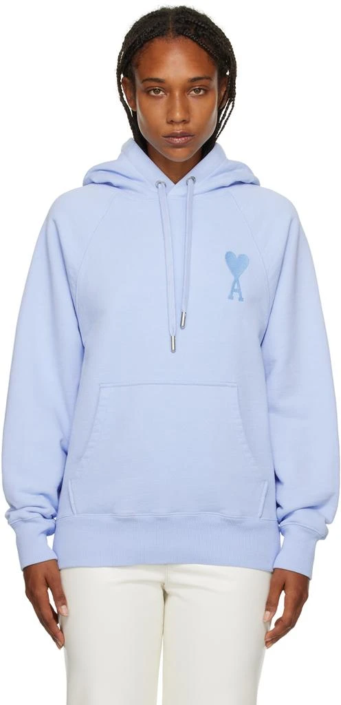 AMI Blue Ami De Cœur Hoodie 1