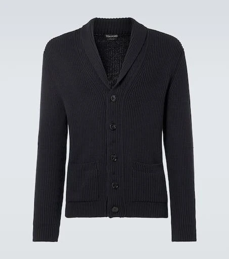 Tom Ford Ribbed-knit wool and silk cardigan 1