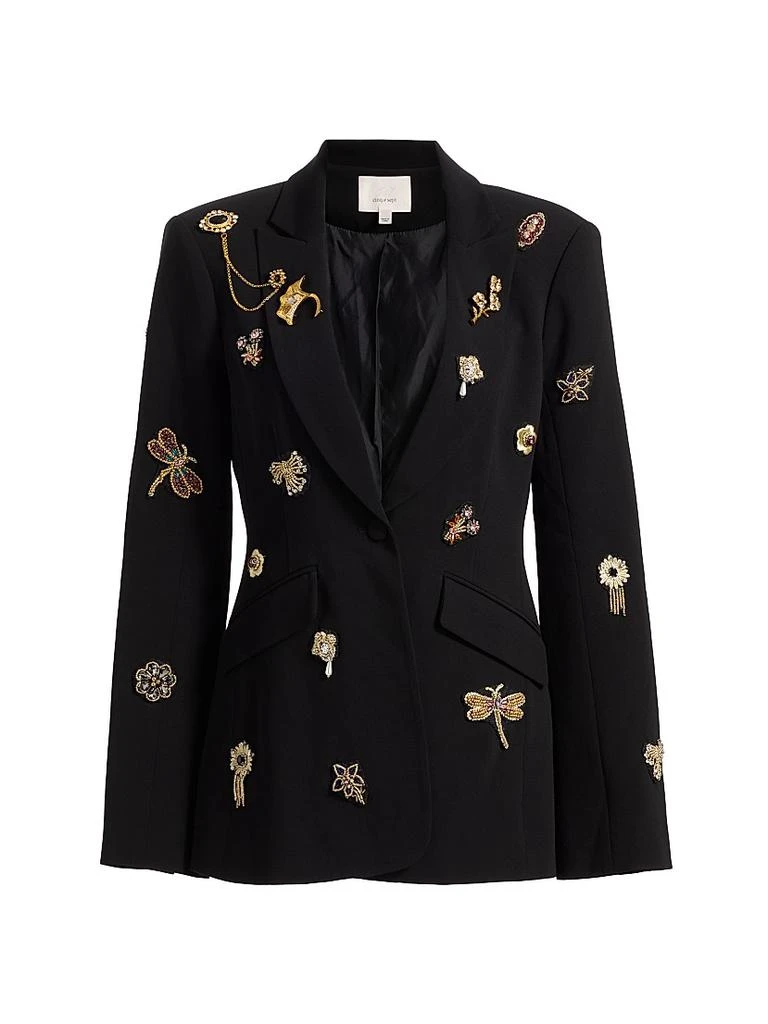 Cinq à Sept Cheyenne Goldtone Brooches Blazer