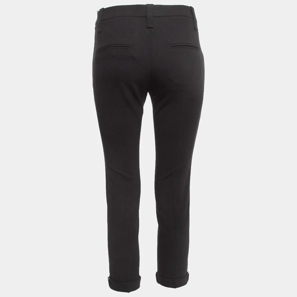 Brunello Cucinelli Brunello Cucinelli Black Wool Cropped Trousers S 2