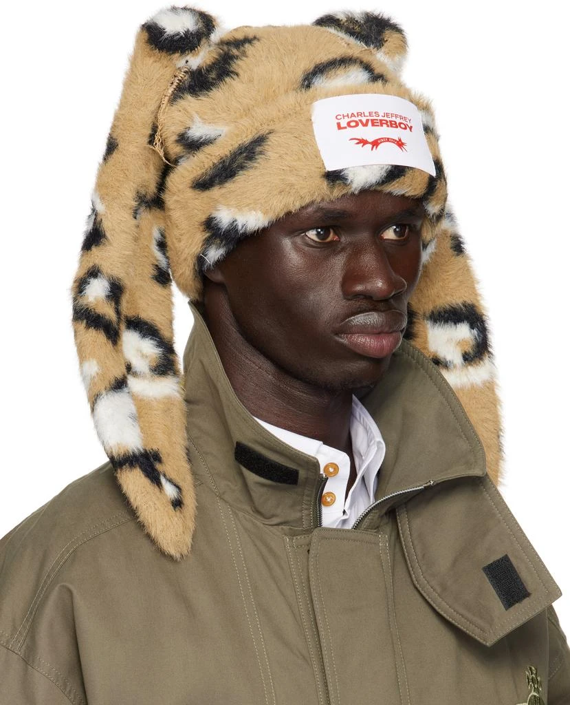 Charles Jeffrey Loverboy Brown Fluffy Chunky Rabbit Beanie 2