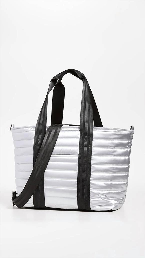 THINK ROYLN Women's Wingman Bag In Silver Liquid 1