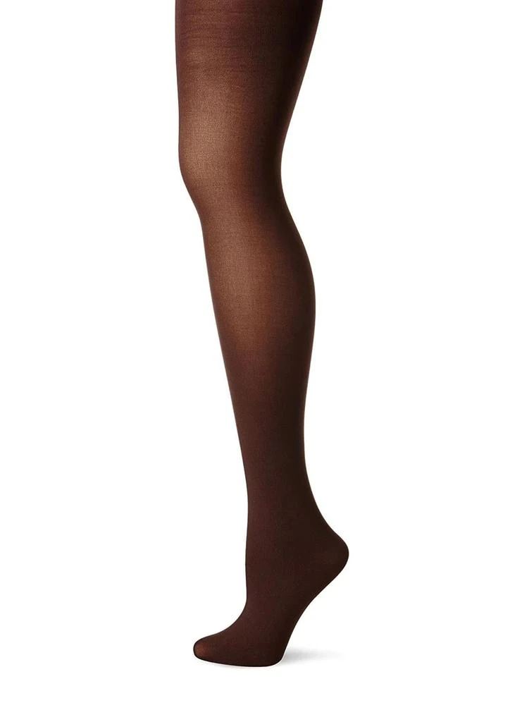 Hue Women's Opaque Sheer To Waist Tight In Espresso 4