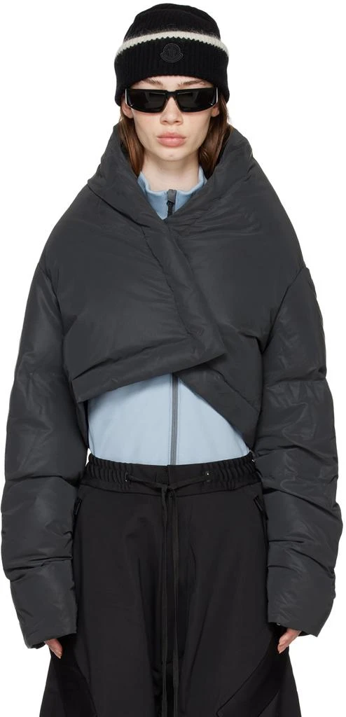 TEMPLA Black Wrap Down Jacket 1