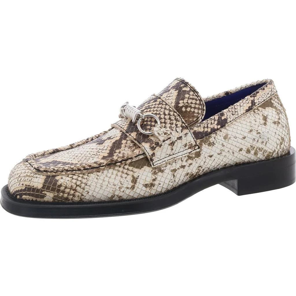 Burberry Barbed Loafers Mens Snake Print Leather Loafers 1