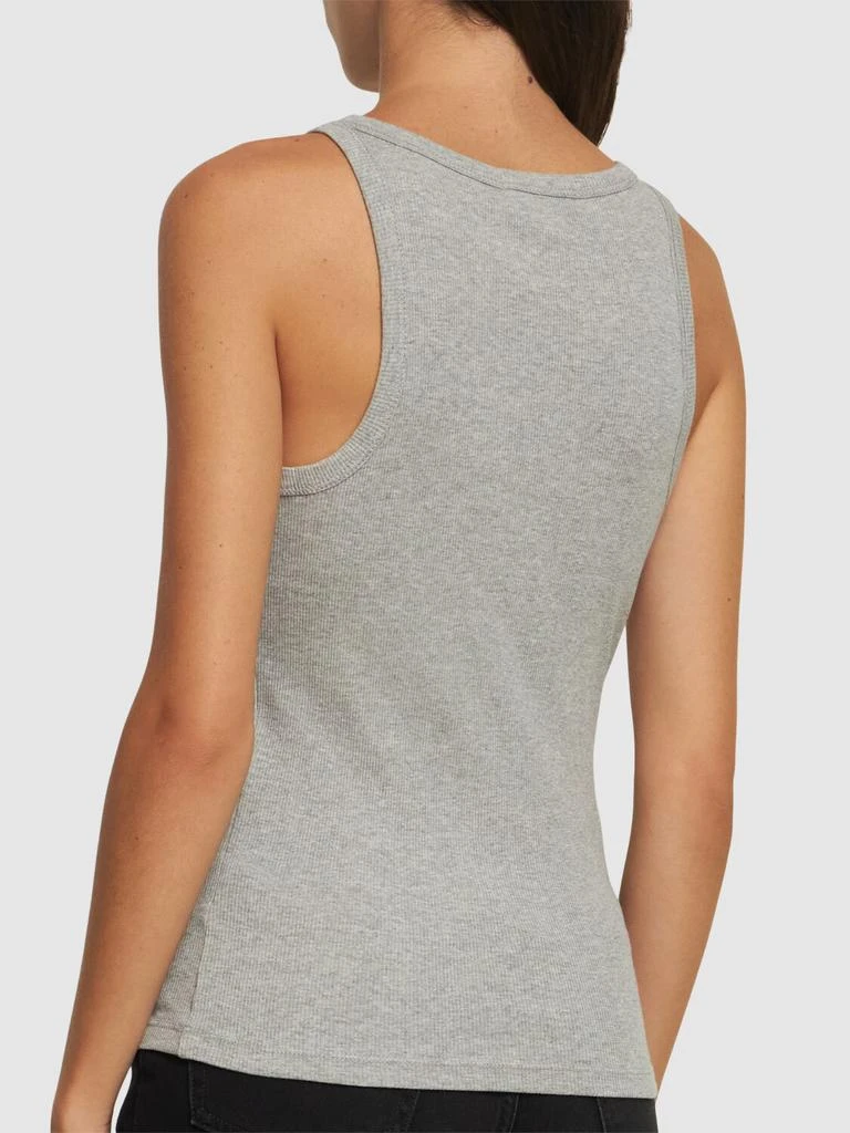 Nili Lotan Jennifer Ribbed Cotton Tank Top 2