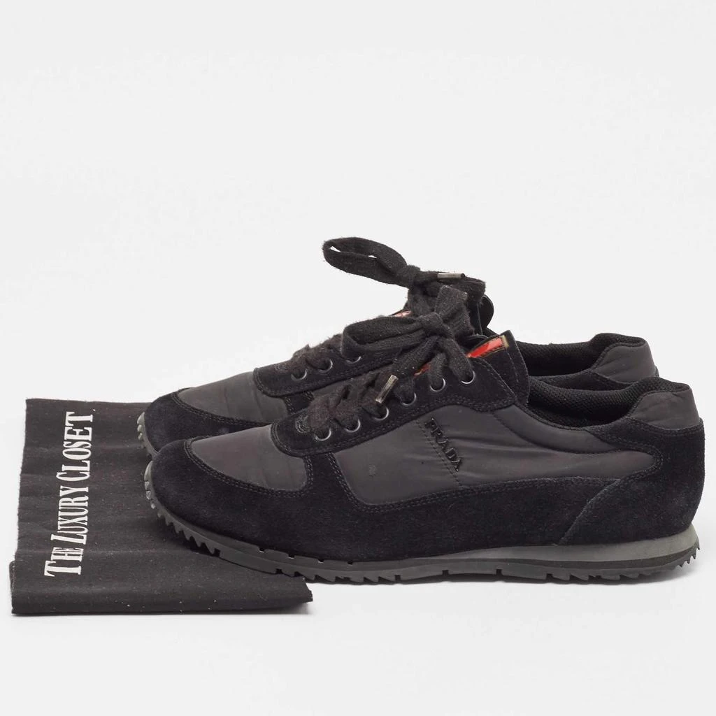 Prada Prada Sport Black Suede and Nylon Low Top Sneakers Size 41 9