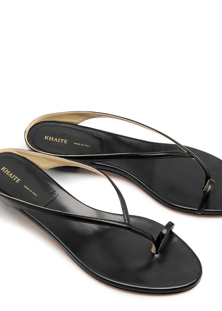 Khaite Marion leather thong sandals 3