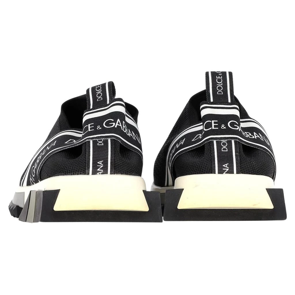 Dolce & Gabbana Sorrento Logo Low-Top Slip-On Sneakers in Black Polyester 4