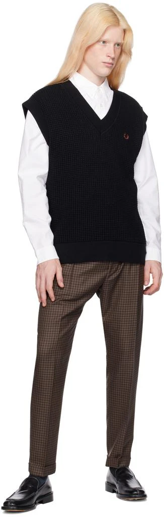 Fred Perry Black V-Neck Vest 4
