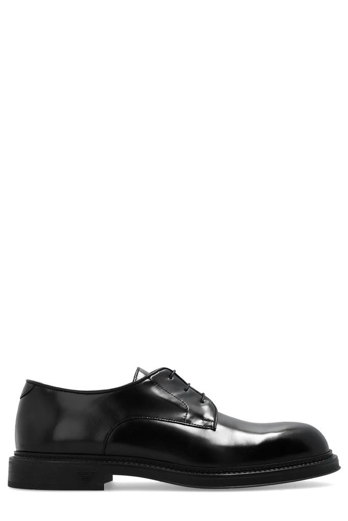 Shop Emporio Armani Panelled Derby Low-Top Shoes on Sale at  display picture 1