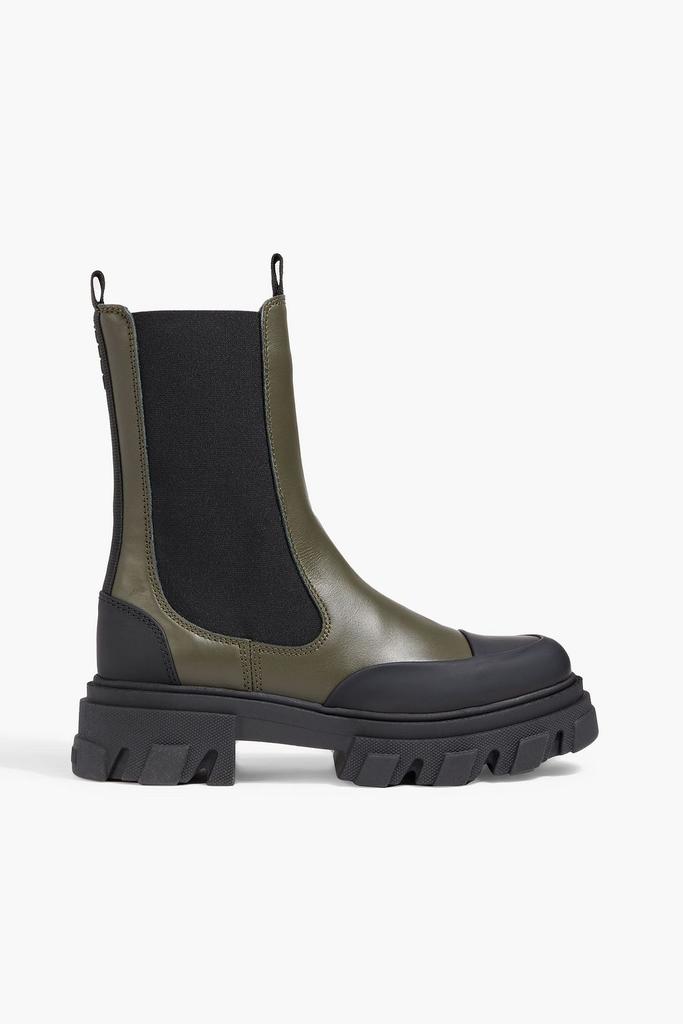 Black Stitch Cleated Low Chelsea Boots – On Sale Now with Up to 44