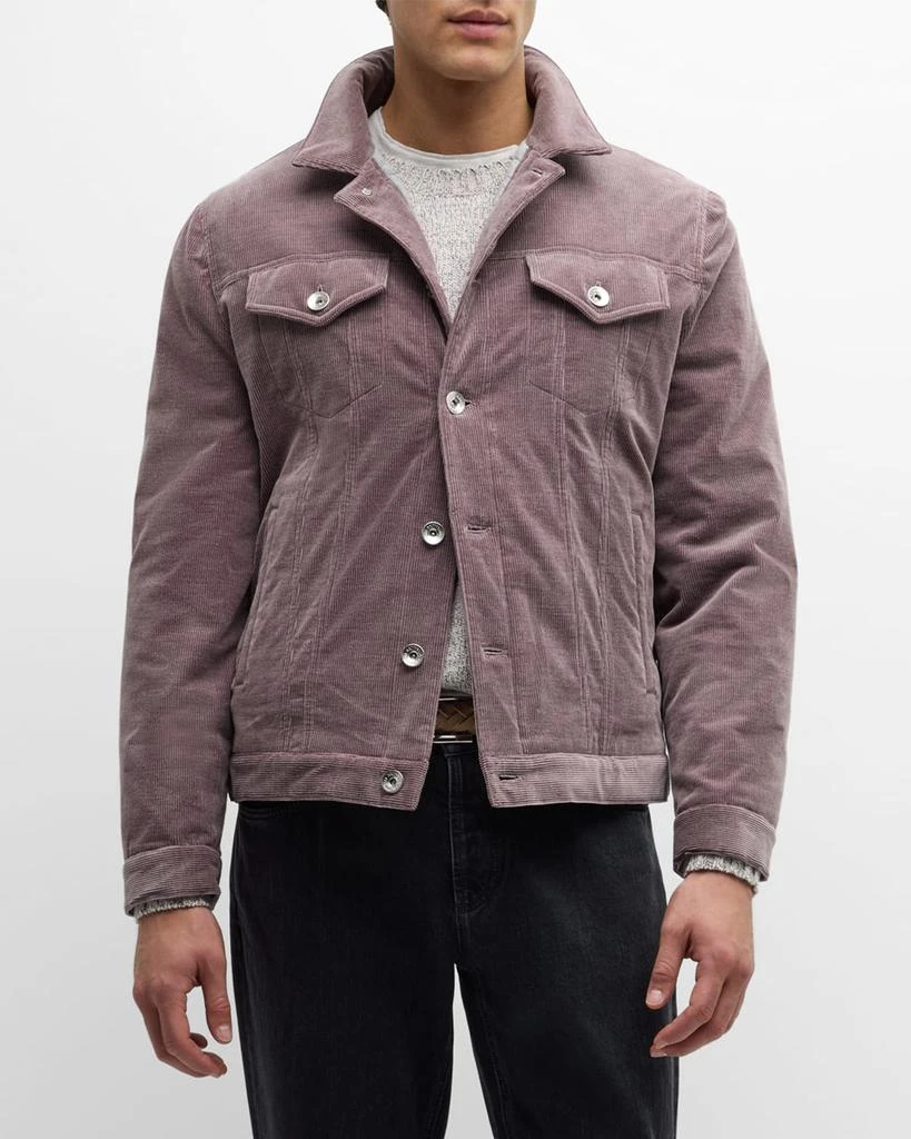 Brunello Cucinelli Men's Corduroy Trucker Jacket 4