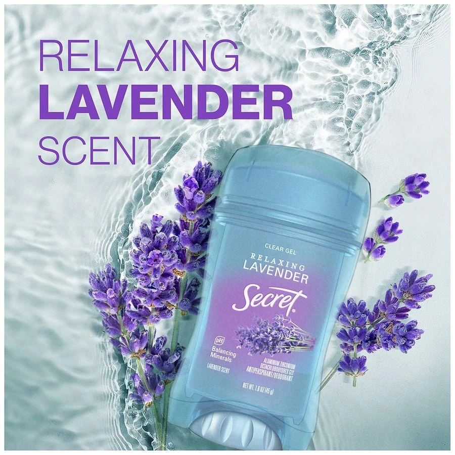 Secret Clear Gel Antiperspirant and Deodorant for Women Relaxing Lavender 6