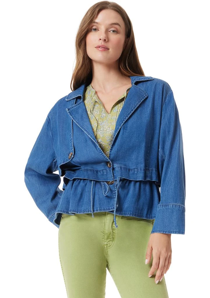 Sam Edelman Women
s Gina Convertible Cropped Trench Coat