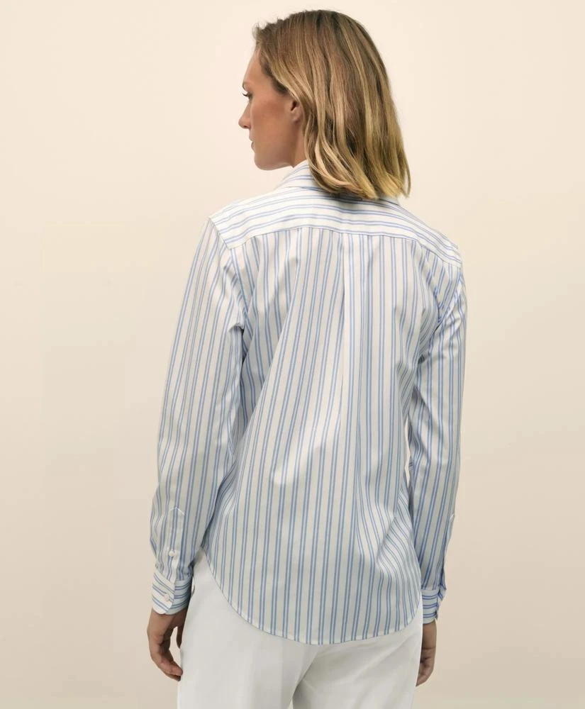 Brooks Brothers Classic Fit Non-Iron Supima® Cotton-Blend Striped Shirt 4