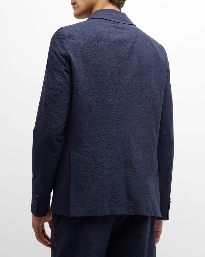 Officine Générale Men's Nehemiah Seersucker Sport Coat 3