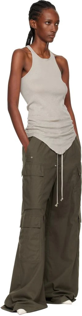 Rick Owens Khaki Concordians Cargobelas Trousers 4
