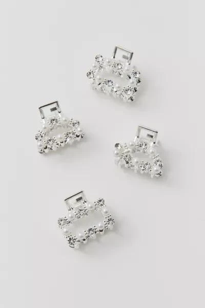 Urban Outfitters Rhinestone Mini Claw Clip Set 2
