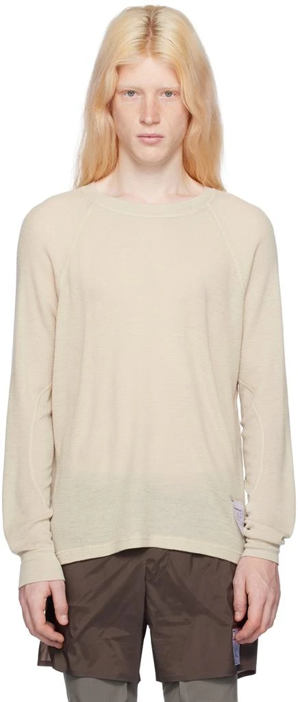 Satisfy Beige Base Layer Long Sleeve T-Shirt 1