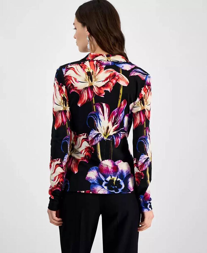 INC International Women's Floral Surplice Top, Exclusively at Macy's 4