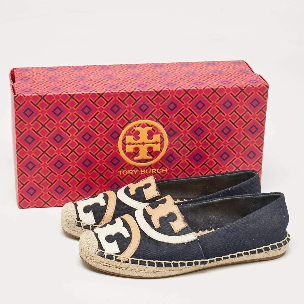 Tory Burch Tory Burch Navy Blue Canvas Poppy Espadrille Flats Size 36 9