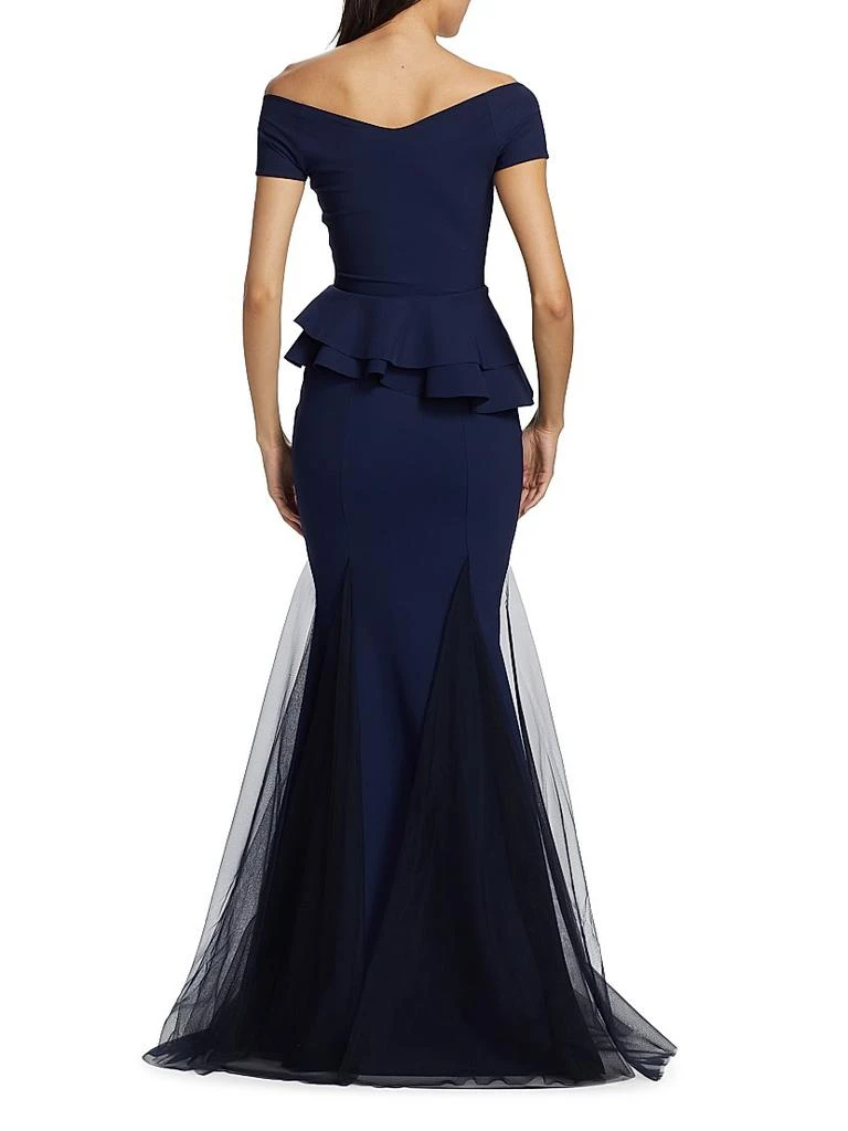Chiara Boni Lady Illusion Tulle Gown 5
