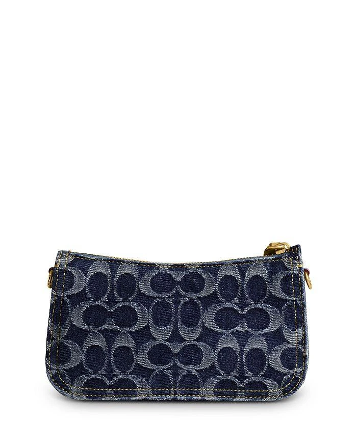 COACH Penn Mini Signature Denim Shoulder Bag 4