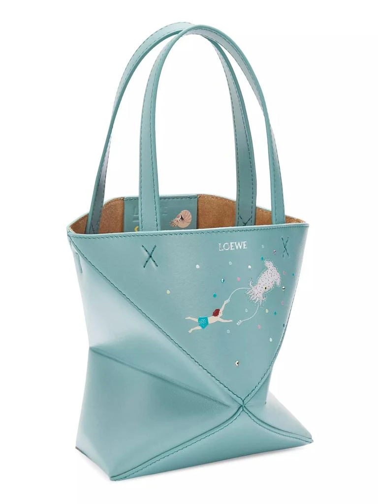 Loewe Suna Fujita x LOEWE Squid Mini Puzzle Fold Leather Tote 2