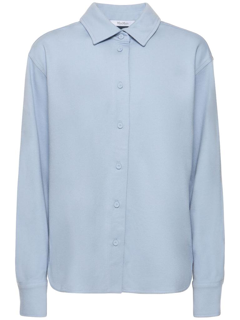 MAX MARA Gilles Wool Jersey Overshirt