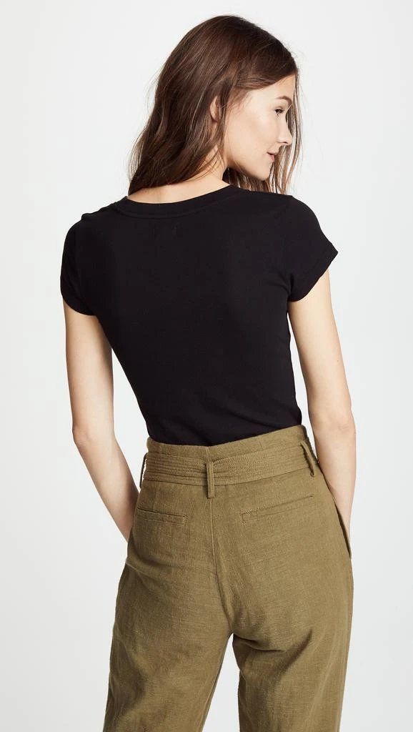L'Agence Becca V Neck Tee 2