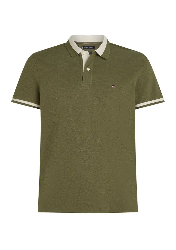 Tommy Hilfiger Regular Fit Contrast Collar Polo Shirt