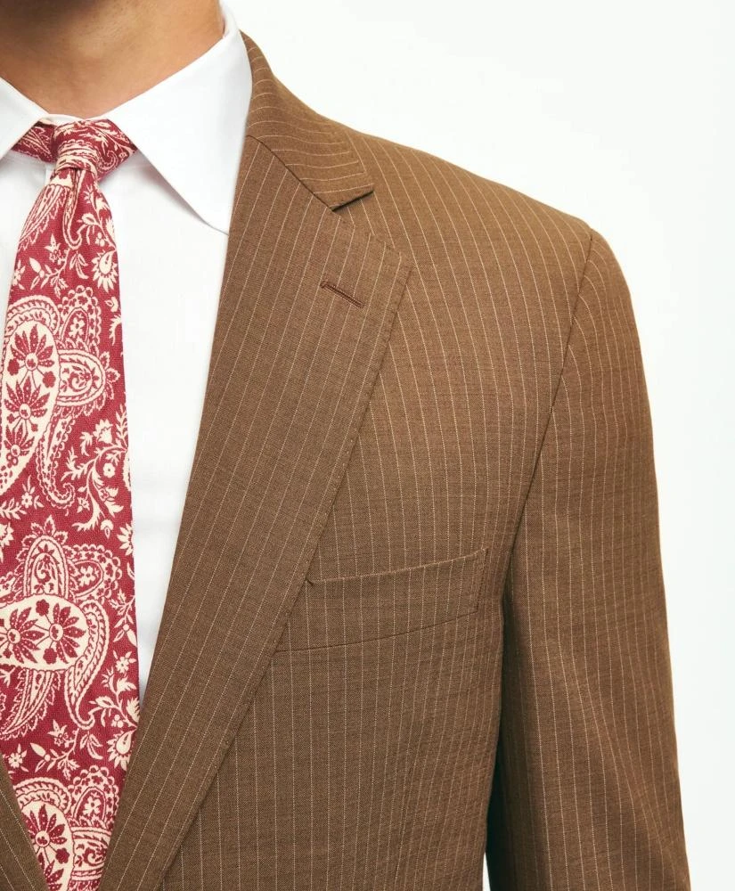 Brooks Brothers Classic Fit Stretch Wool Pinstripe 1818 Suit 4