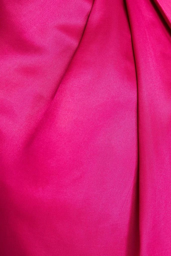 NICHOLAS Draped satin halterneck maxi dress 4