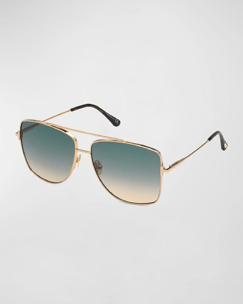 Tom Ford Reggie Metal Aviator Sunglasses 1