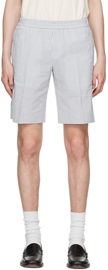 Harmony Blue Cotton Shorts