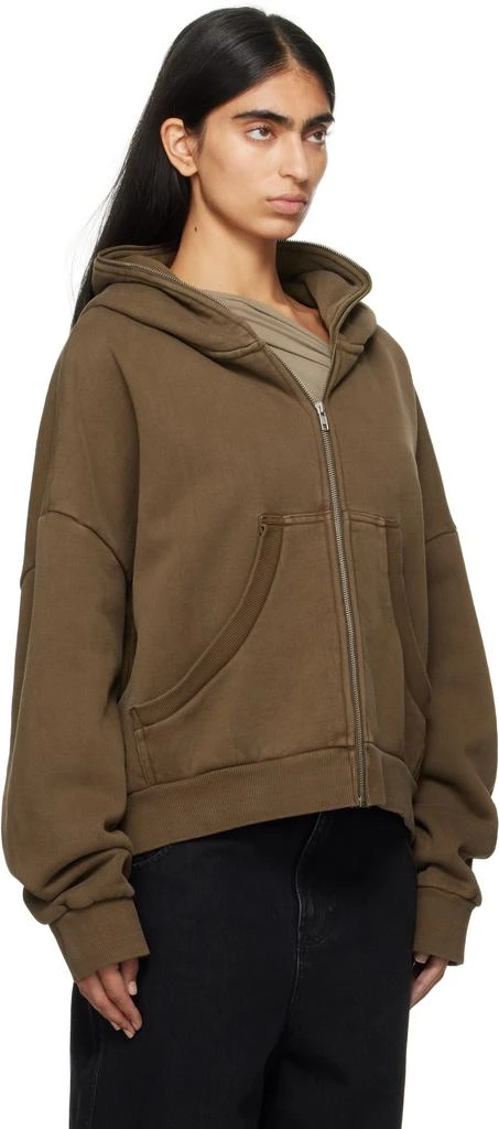 Entire Studios Brown Eternal Zip Hoodie 2