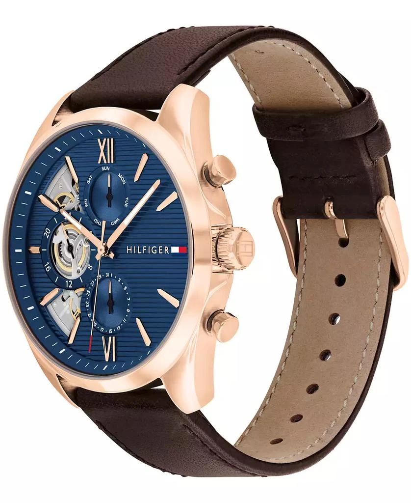 Tommy Hilfiger Men's Quartz Brown Leather Watch 43.5mm 2