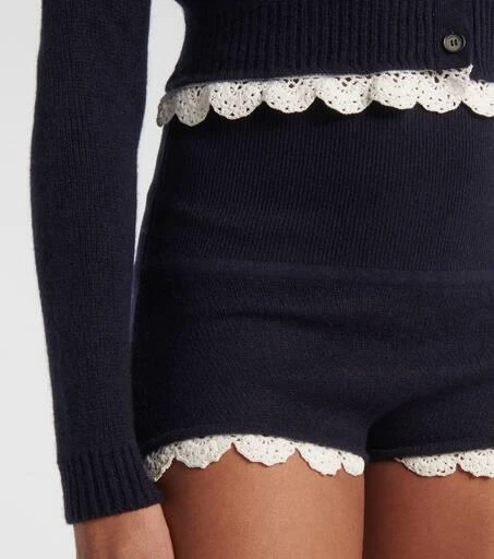 Magda Butrym Lace-trimmed cashmere cardigan 5